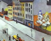 奥古斯特 马克 : Our Street in Gray